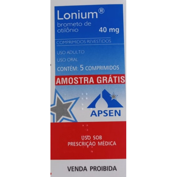 Lonium - Brometo De Otilonio 40mg - 5 Cápsulas